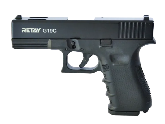 Retay Glock 19C - 9mm PAK Blank Firing Pistol