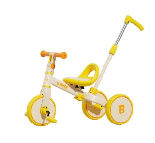 B.Duck Toddler Tricycle with Push Handle