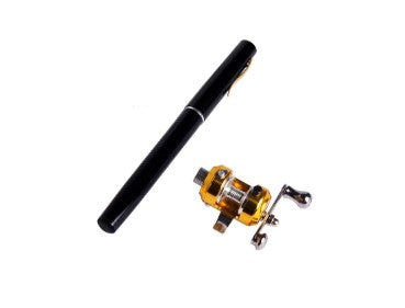 Mini Pocket Fishing Rod Pen - Red