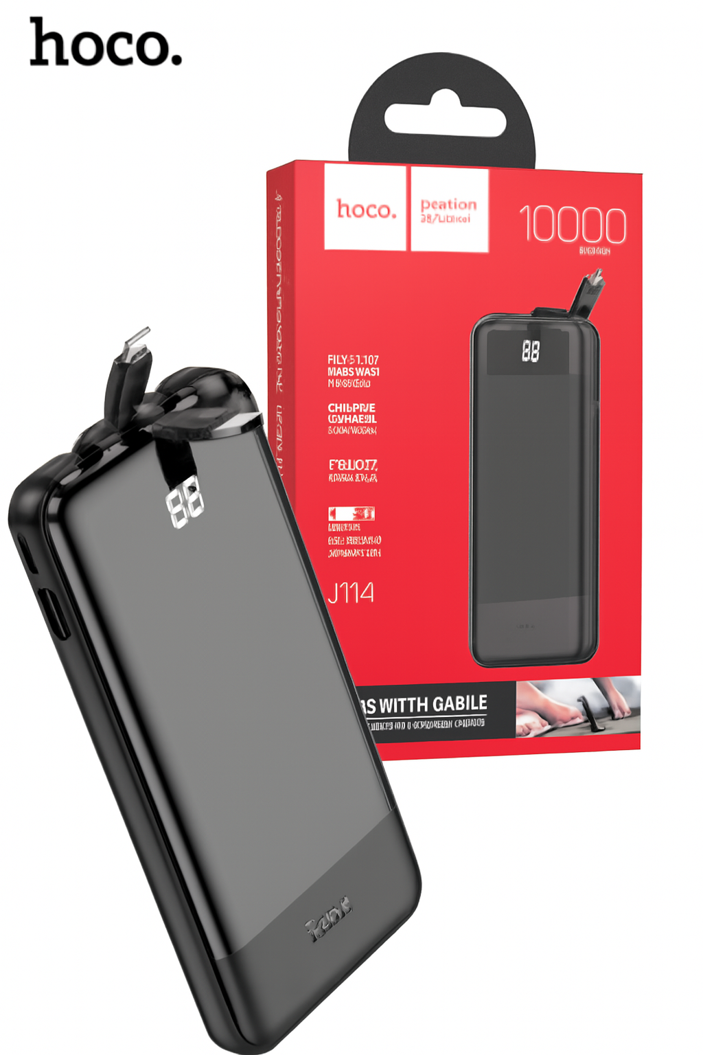 Hoco J114 Power Bank โ 10,000mAh