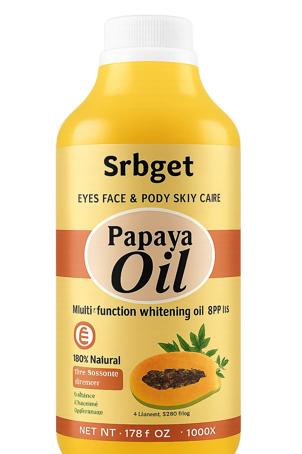 Papaya Oil – Multi-Function Whitening & Skin Corrector (1000ml)