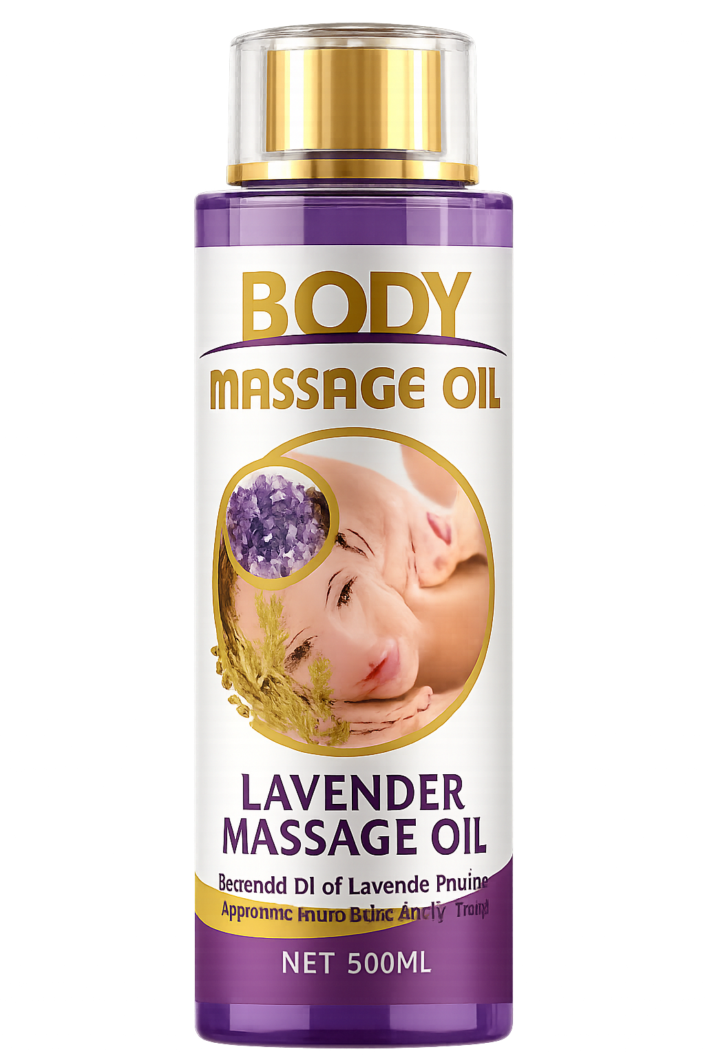 Lavender Body Massage Oil – Relax, Restore & Rejuvenate (500ml)