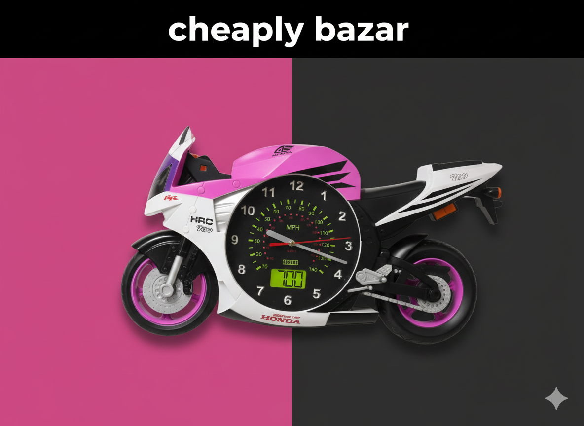 Luxury Motorcycle Wall Clock – Speedometer