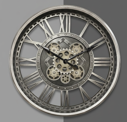 Luxury Wall Clock Set – Industrial Gear & London Quartz Designs
