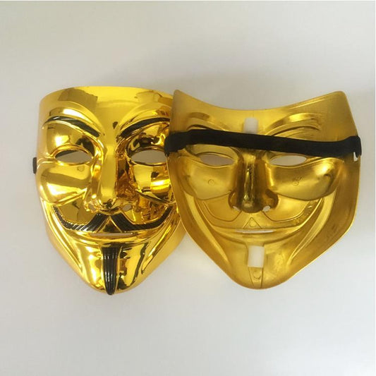 Metallic Guy Fawkes Mask