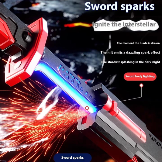 PiaoBoZhe Interstellar Lightsaber Sword – Sparks, Spray & RGB Lighting