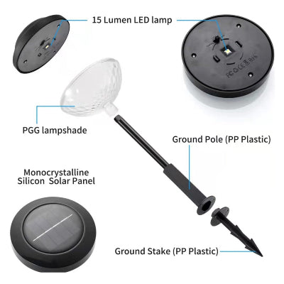 Nuopake Solar Garden Lights & Pathway Lamps