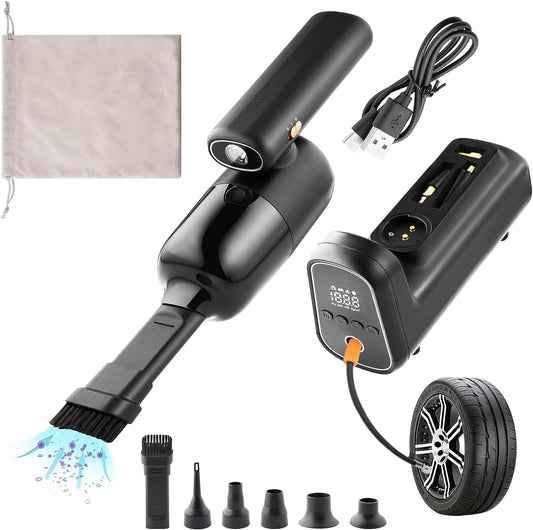 5-in-1 Multi-Functional Vacuum Cleaner & Inflation Pump Set