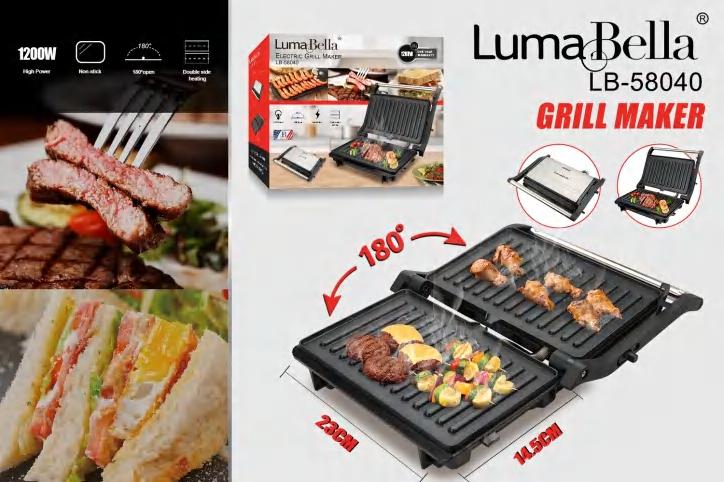 Electric Grill Maker | 1200W | Non-Stick