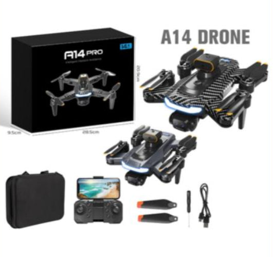 A14 Foldable HD Drone with LED Lights