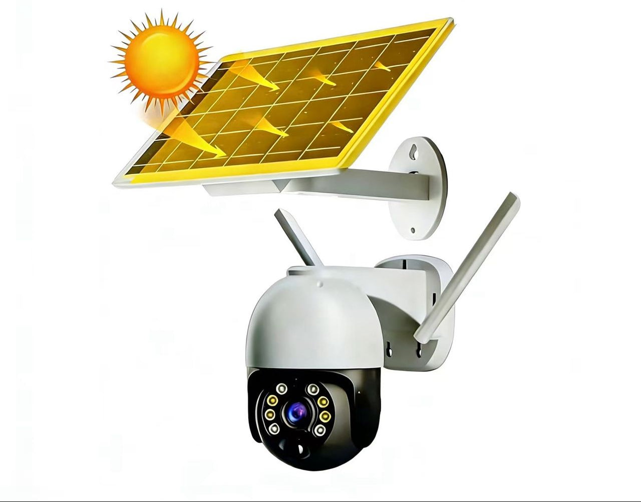 Solar-Powered Wireless Security Camera – Eco-Friendly 24/7 Surveillance