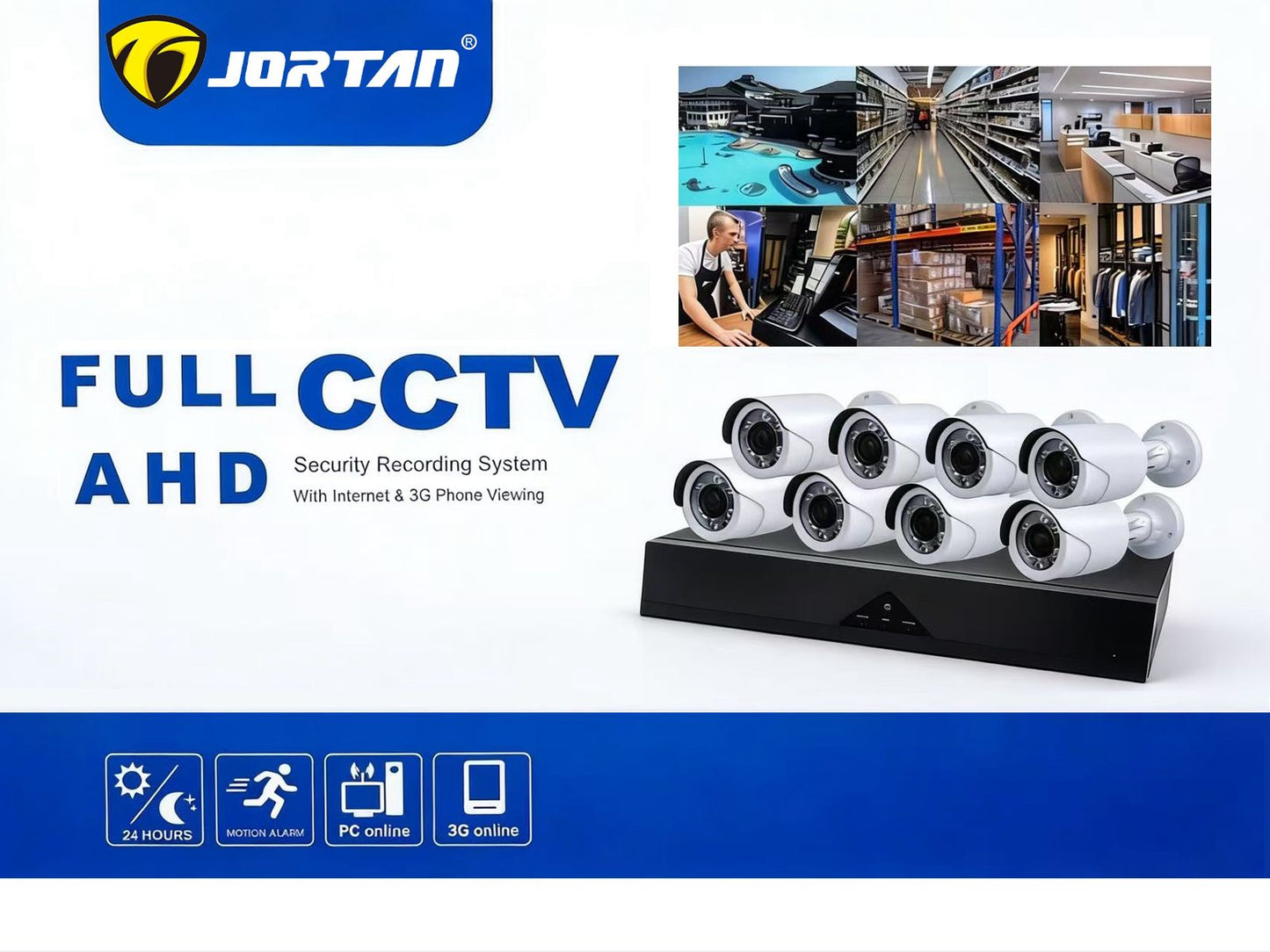 Camera AHD CCTV Security System – 24/7 HD Surveillance with Internet & 3G Viewing