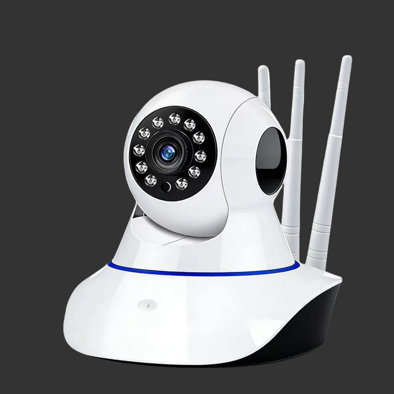 Triple-Antenna Wireless Security Camera – HD Night Vision + Motion Alerts