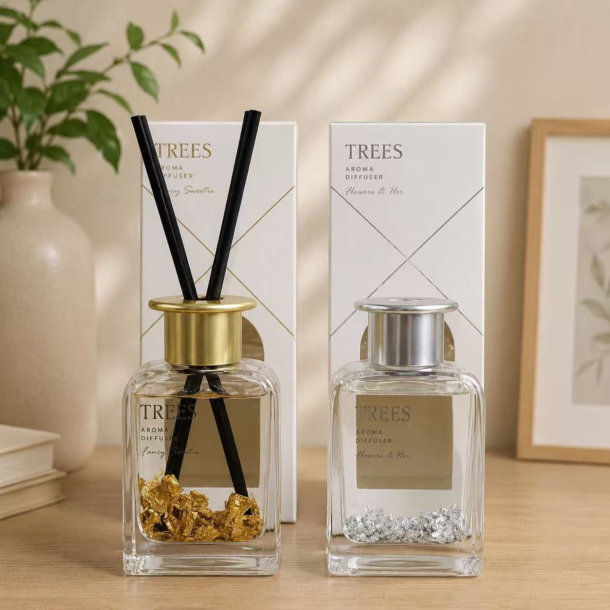 Gardenia Highly Fragranced Reed Diffuser – Glamour & Cheery 350ml | Dried Flower Aroma Collection