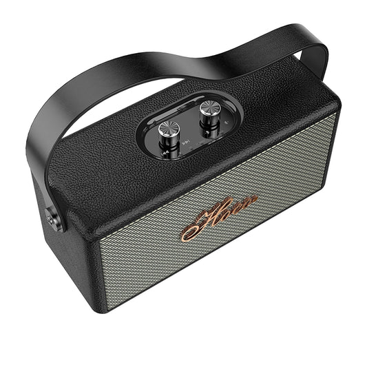 Hoco Classic & Stylish Dual-Mic Bluetooth Speaker - Vintage Design Portable Wireless Speaker with TWS