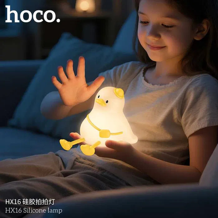 Hoco HX16 Silicone Lamp - Cute Duck Night Light for Kids & Nursery