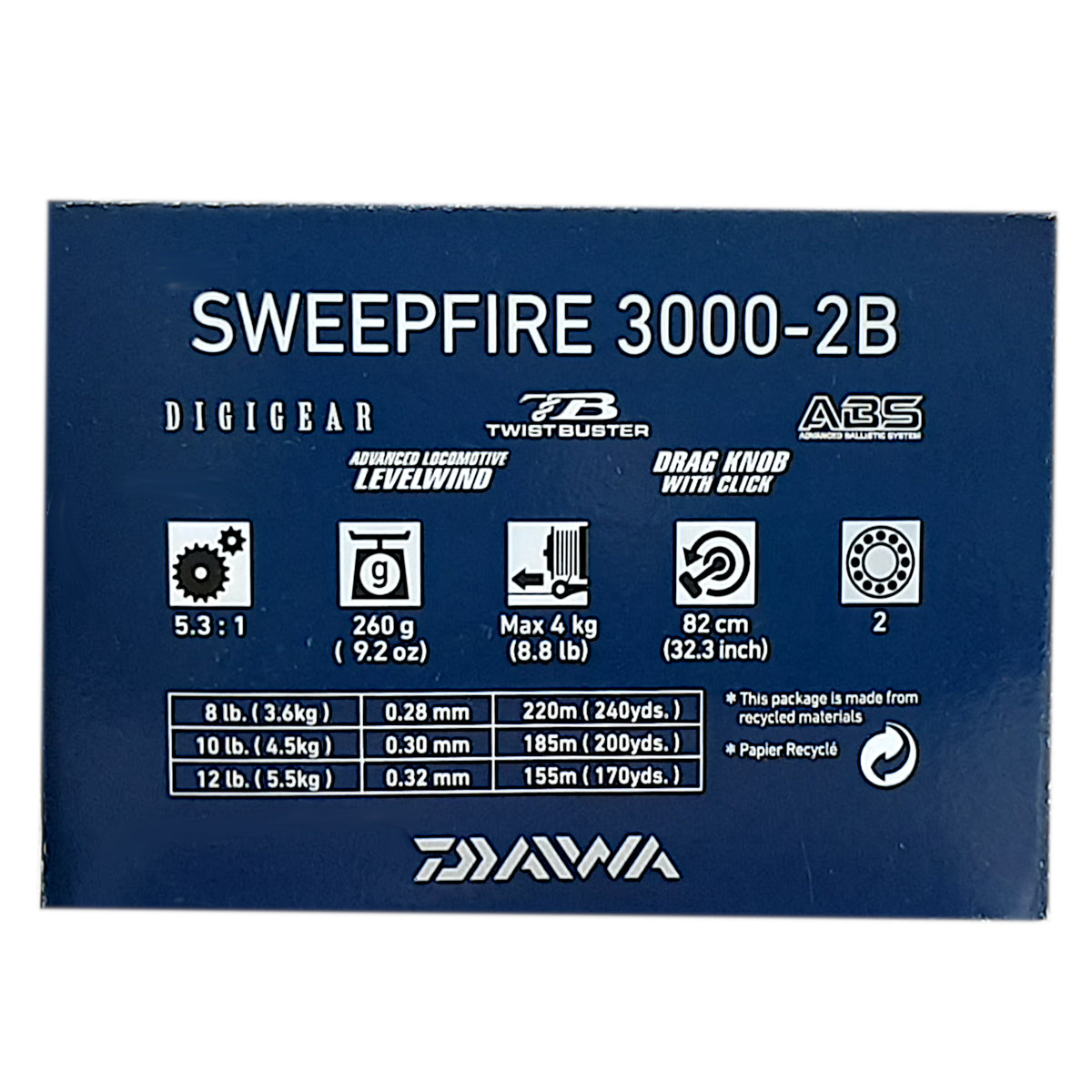 Daiwa Sweepfire 3000 Spinning Reel