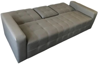 Premium Leather Sofa Bed 3-Seater Convertible Sleeper Couch