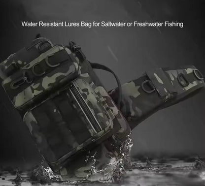 14cm Multi Purpose Fishing Backpack with Adjustable Waist Belt - Green