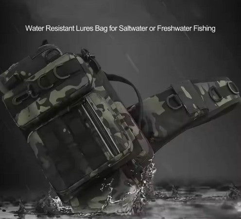 14cm Multi Purpose Fishing Backpack with Adjustable Waist Belt - Green