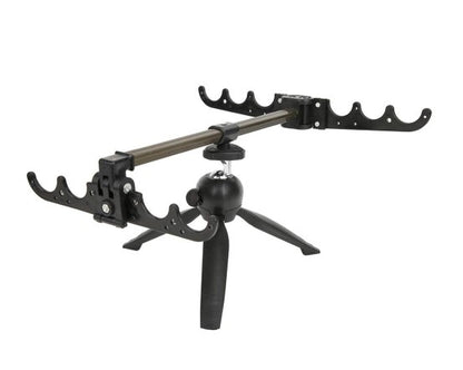 Camping Fishing Foldable Adjustable Rotatable Tripod Multi Rod Stand (28cm)