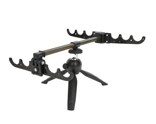 Camping Fishing Foldable Adjustable Rotatable Tripod Multi Rod Stand (28cm)