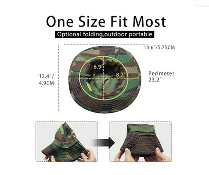 Sun Hat - Unisex Bucket Safari Fishing Hat