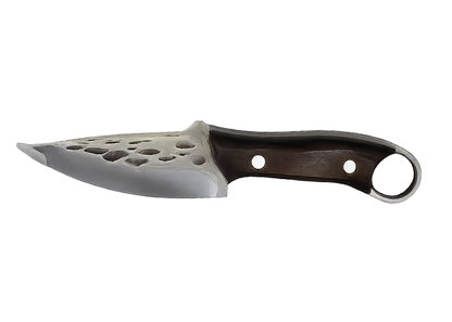 Outdoor Tactical Knife with Leather Sheath