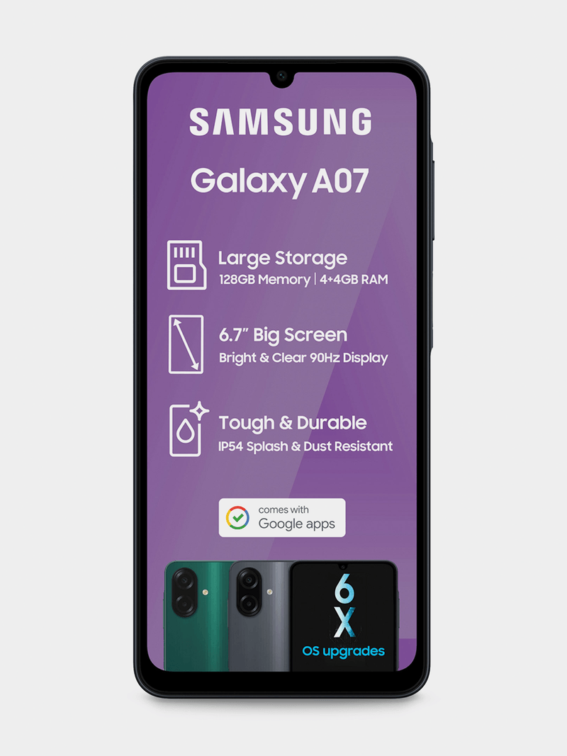 Samsung Galaxy A07s – 128GB Dual SIM