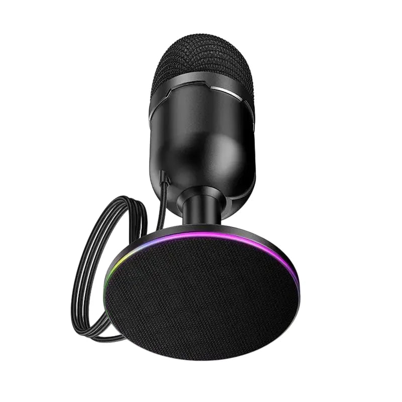 Hoco L25 360° Omnidirectional RGB Desktop USB Microphone - Professional Streaming & Gaming Mic with Multi-Scenario Support