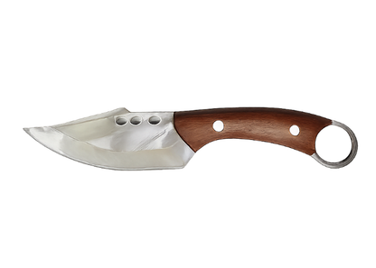 Outdoor Tactical Knife with Leather Sheath