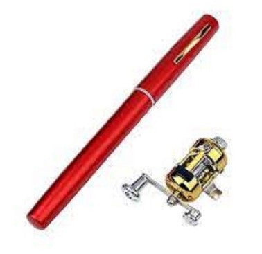Mini Pocket Fishing Rod Pen - Red