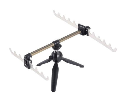 Camping Fishing Foldable Adjustable Rotatable Tripod Multi Rod Stand (28cm)