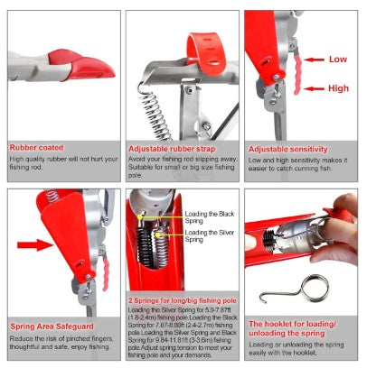 Automatic Spring Loaded Fishing Rod Holder V2.0