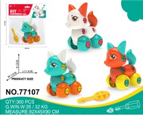 DIY Screw & Remove Car Set – Train, Plane & Racer Toys