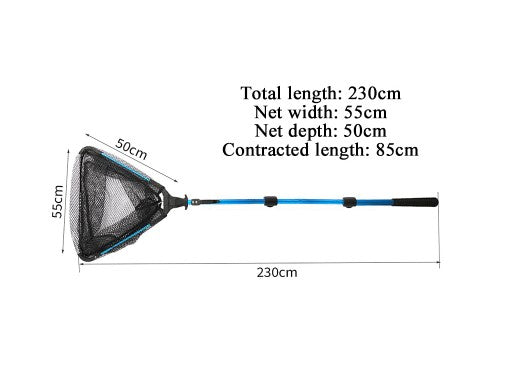 Telescopic Foldable Fishing Net Aluminum Alloy Portable Angling Tool