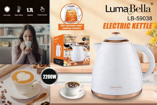 Electric Kettle – 2200W Power, Elegant Design, Rapid Heating