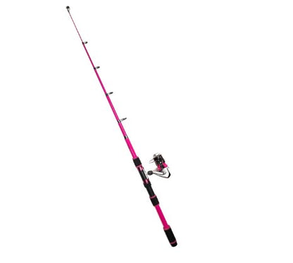 Outcast 2.4m Telescopic Fishing Rod & Spinning Reel Combo with Line