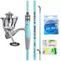 4pcs 2.1m Rod & Reel Combo with Fishing Line 100m, Fishing Bait Fishing Rod