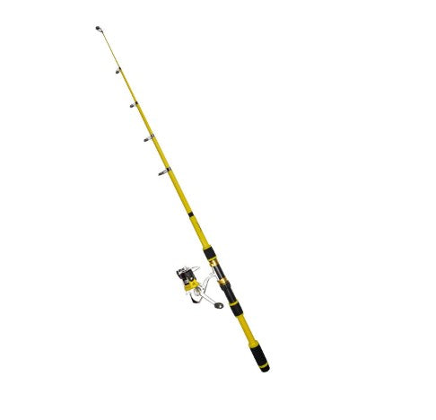 Outcast 2.4m Telescopic Fishing Rod & Spinning Reel Combo with Line