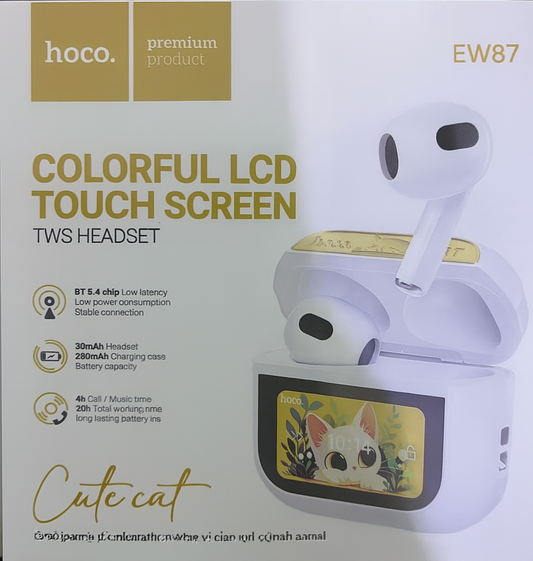 Hoco. EW89 TWS Headset – Cute cat Edition