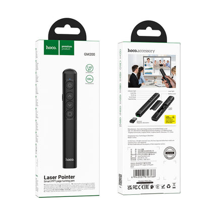GM200 Wireless Presentation Remote with Laser Pointer | PowerPoint Clicker
