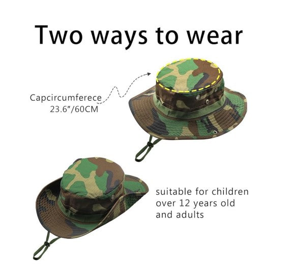 Sun Hat - Unisex Bucket Safari Fishing Hat