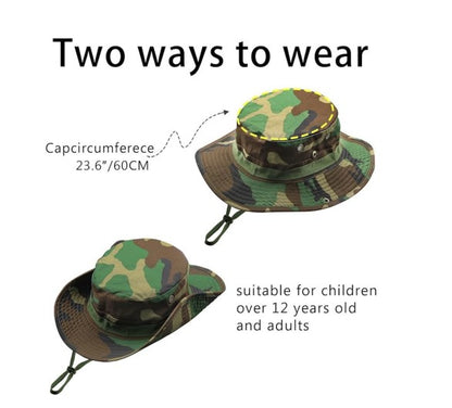 Sun Hat - Unisex Bucket Safari Fishing Hat