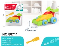 DIY Screw & Remove Car Set – Train, Plane & Racer Toys