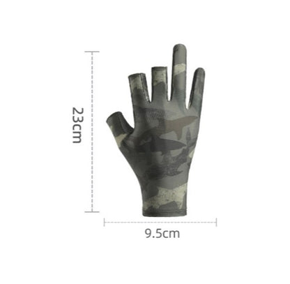 Fishing Gloves Boating Cycling Outdoor Gloves Fingerless Non-Slip Gloves