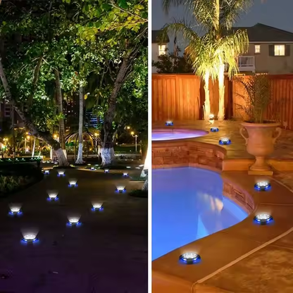 4-Pack Solar Outdoor Buried Lights