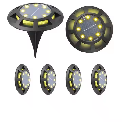 4-Pack Solar Outdoor Buried Lights
