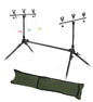 Carp Fishing 3-Rod Pod With Bag & Swinger Indicators