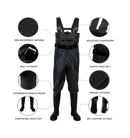 Fishing Or Hunting Chest Wader With Bootfoot